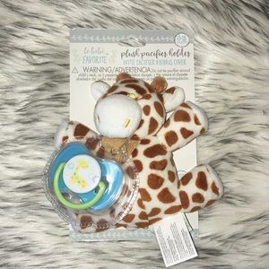 Plush pacifier holder